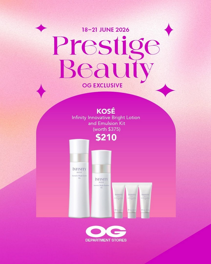 OG-Singapore-Summer-Beauty-Essentials-Promotion-Sale-7 18–21 June 2026: OG Singapore, Summer Beauty Essentials Promotion Sale – $20 Off $150 & $50 Off $300 Beauty Savings Deal