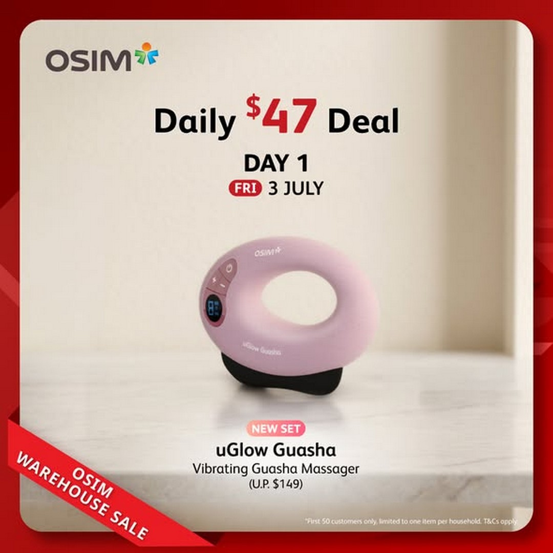 OSIM-Warehouse-Sale-Up-to-80-OFF-Well-being-Chairs-1 3–5 July 2026: OSIM Warehouse Sale: Up to 80% OFF Well-being Chairs, Massage Chairs and Mayer Home Appliances from $29.90 Singapore Deal