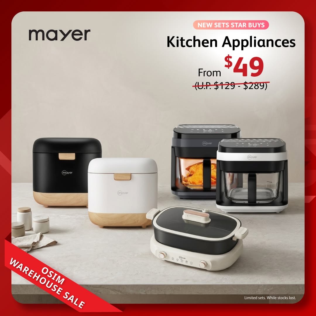 OSIM-Warehouse-Sale-Up-to-80-OFF-Well-being-Chairs-10 3–5 July 2026: OSIM Warehouse Sale: Up to 80% OFF Well-being Chairs, Massage Chairs and Mayer Home Appliances from $29.90 Singapore Deal