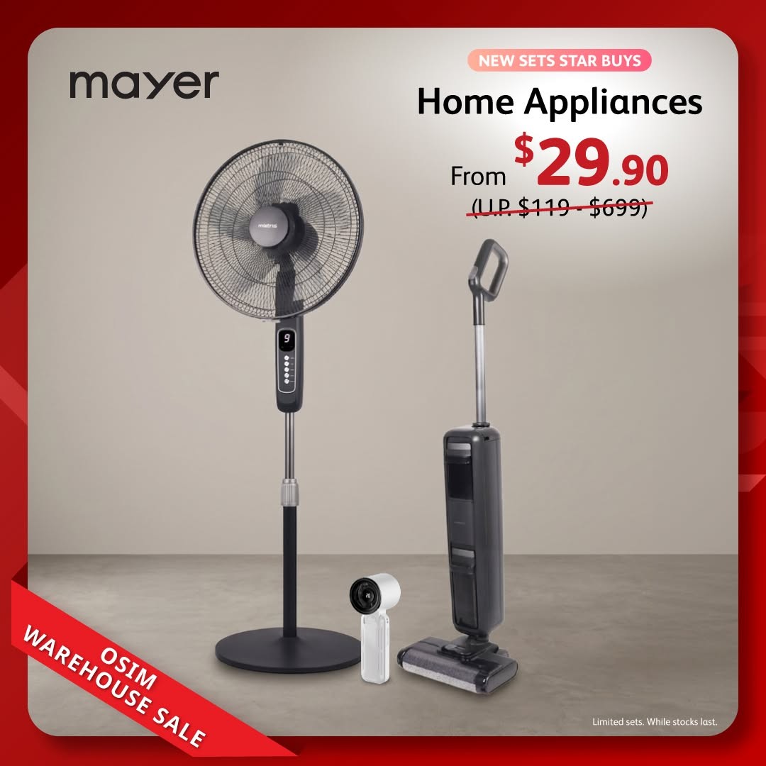 OSIM-Warehouse-Sale-Up-to-80-OFF-Well-being-Chairs-11 3–5 July 2026: OSIM Warehouse Sale: Up to 80% OFF Well-being Chairs, Massage Chairs and Mayer Home Appliances from $29.90 Singapore Deal