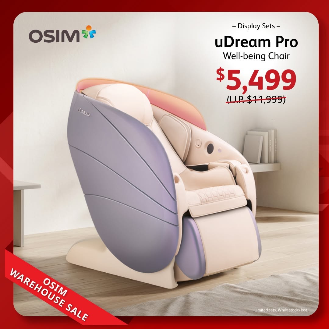 OSIM-Warehouse-Sale-Up-to-80-OFF-Well-being-Chairs-4 3–5 July 2026: OSIM Warehouse Sale: Up to 80% OFF Well-being Chairs, Massage Chairs and Mayer Home Appliances from $29.90 Singapore Deal