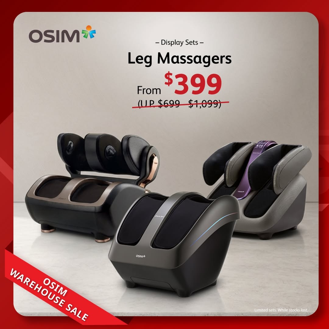 OSIM-Warehouse-Sale-Up-to-80-OFF-Well-being-Chairs-8 3–5 July 2026: OSIM Warehouse Sale: Up to 80% OFF Well-being Chairs, Massage Chairs and Mayer Home Appliances from $29.90 Singapore Deal