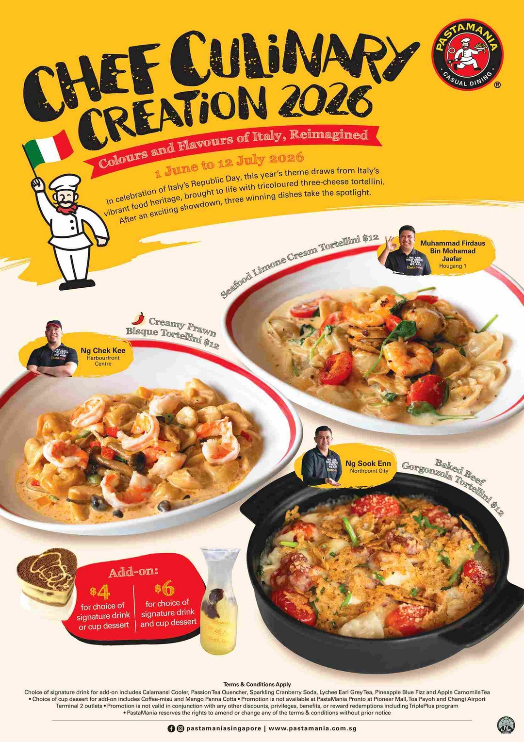 Pastamania-Chef-Culinary-Creations-2026-Limited-Time-Tortellini-Promotion 1 June–12 July 2026: Pastamania Chef Culinary Creations 2026, Limited-Time Tortellini Promotion Starting at $12 SGD – Italian Comfort Dining Deal in Singapore
