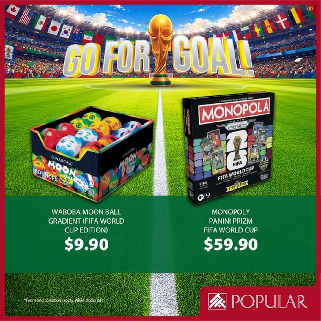 Popular-Bookstore-Singapore-FIFA-World-Cup-2026-Promotion-3 12 June 2026 onwards: Popular Bookstore Singapore FIFA World Cup 2026 Promotion: Football Merchandise Sale, Collectibles, Gaming Accessories & Lifestyle Deals in Singapore