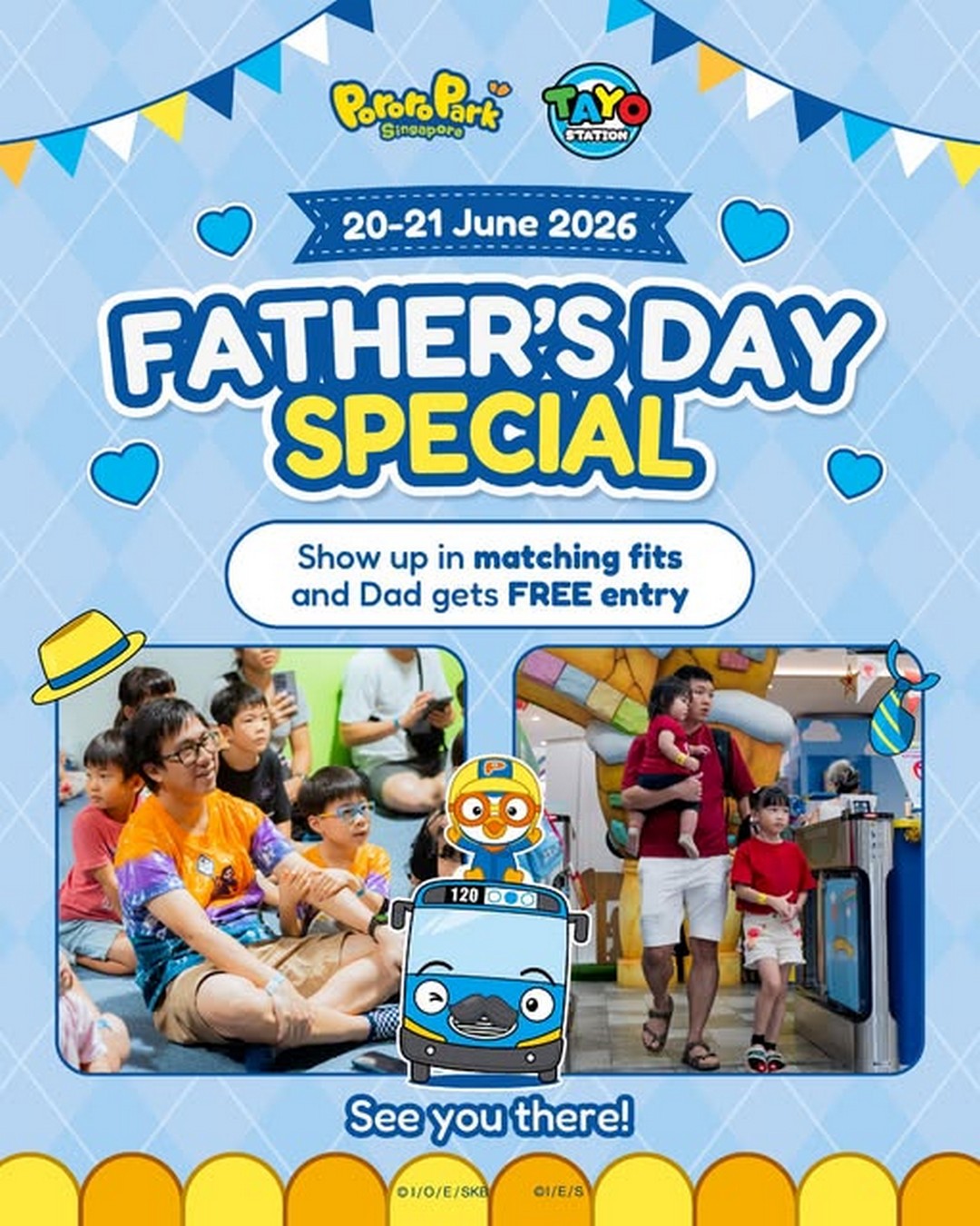 Pororo-Park-Singapore-Fathers-Day-Promotion 20-21 June 2026: Pororo Park Singapore Father’s Day Promotion – Dads Enter Free When Twinning with Their Kids