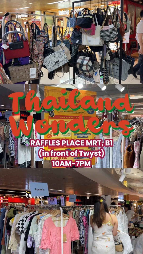 Refash-Thailand-Wonders-Thrift-Sale-Up-to-90-Off-Designer-Labels-Promotion 8–19 June 2026: Refash “Thailand Wonders” Thrift Sale, Up to 90% Off Designer Labels Promotion at Raffles Place MRT Station Basement 1