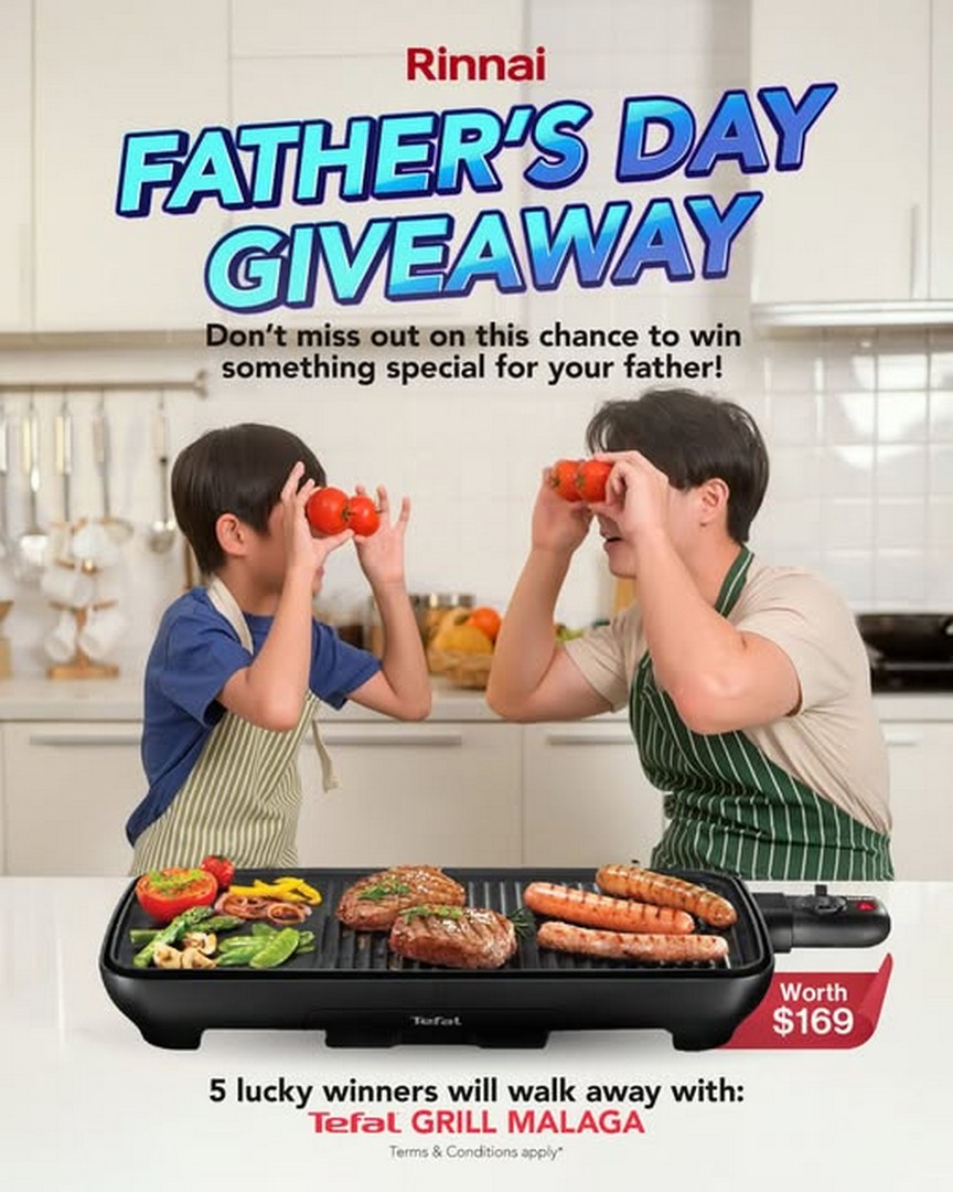 Rinnai-Singapore-Fathers-Day-Giveaway-Campaign Now till 21 June 2026: Rinnai Singapore, Father’s Day Giveaway Campaign: Instagram Giveaway