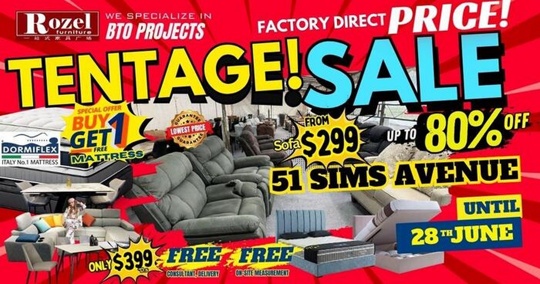 Rozel-Factory-Direct-Furniture-Tentage-Sale-at-Sims-Avenue Now till 28 June 2026: Rozel Factory-Direct Furniture Tentage Sale at Sims Avenue, Massive Furniture Clearance Promotion in Singapore