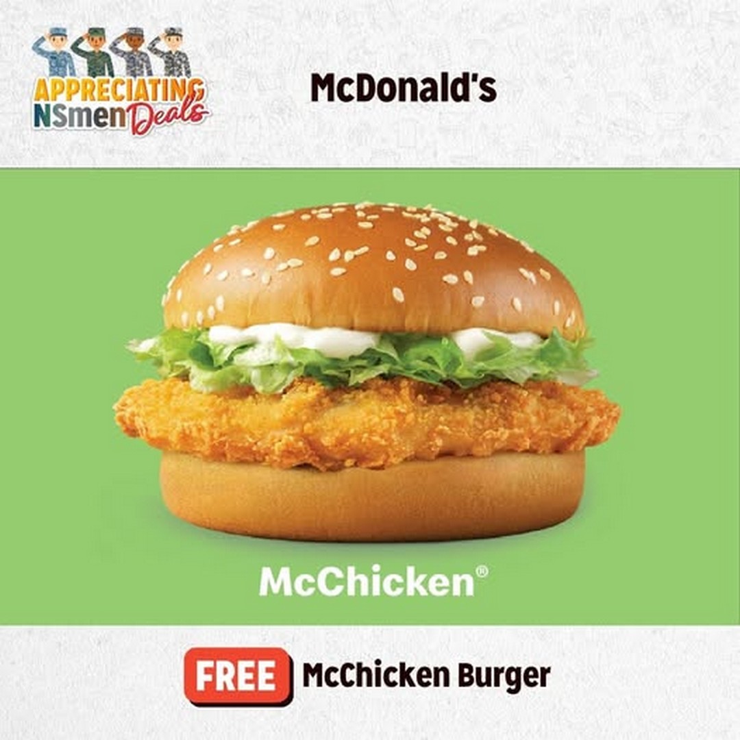 SAFRA-x-McDonalds-SAF-Day-Appreciation-McDonalds 1 July 2026 onwards: SAFRA x McDonald’s SAF Day Appreciation, McDonald’s Be Our Guest Card Redemption Promotion in Singapore