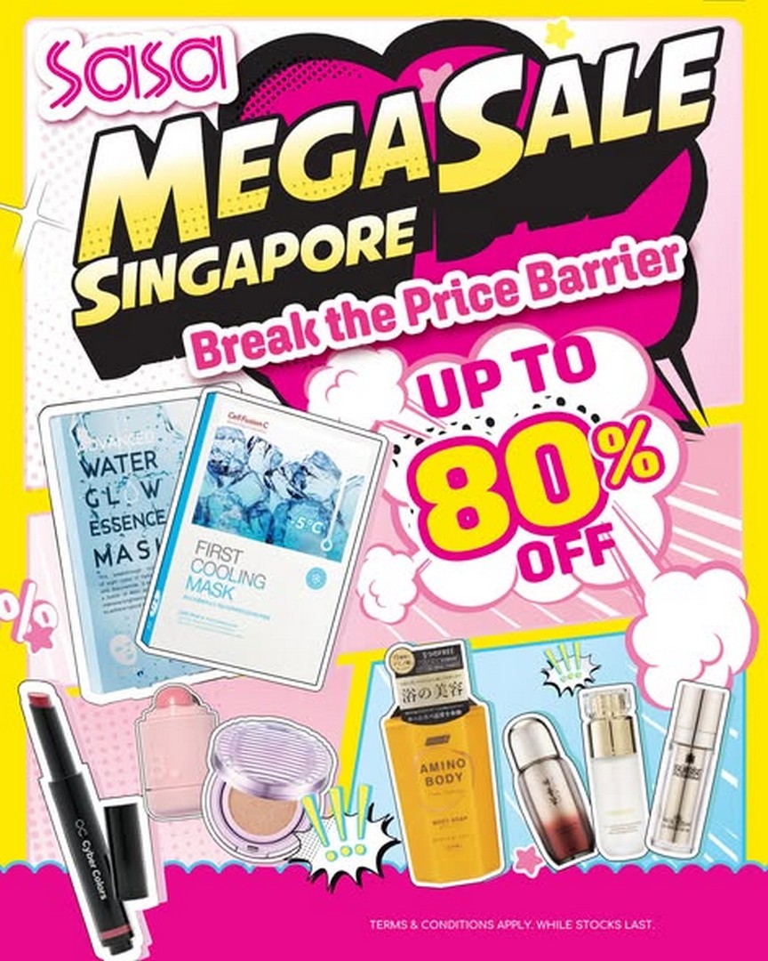 SaSa-Singapore-Great-Singapore-Sale-Beauty-Promotion 16 June–2 August 2026: SaSa Singapore Great Singapore Sale Beauty Promotion with Up to 80% Off Skincare, Makeup and Fragrances Deals