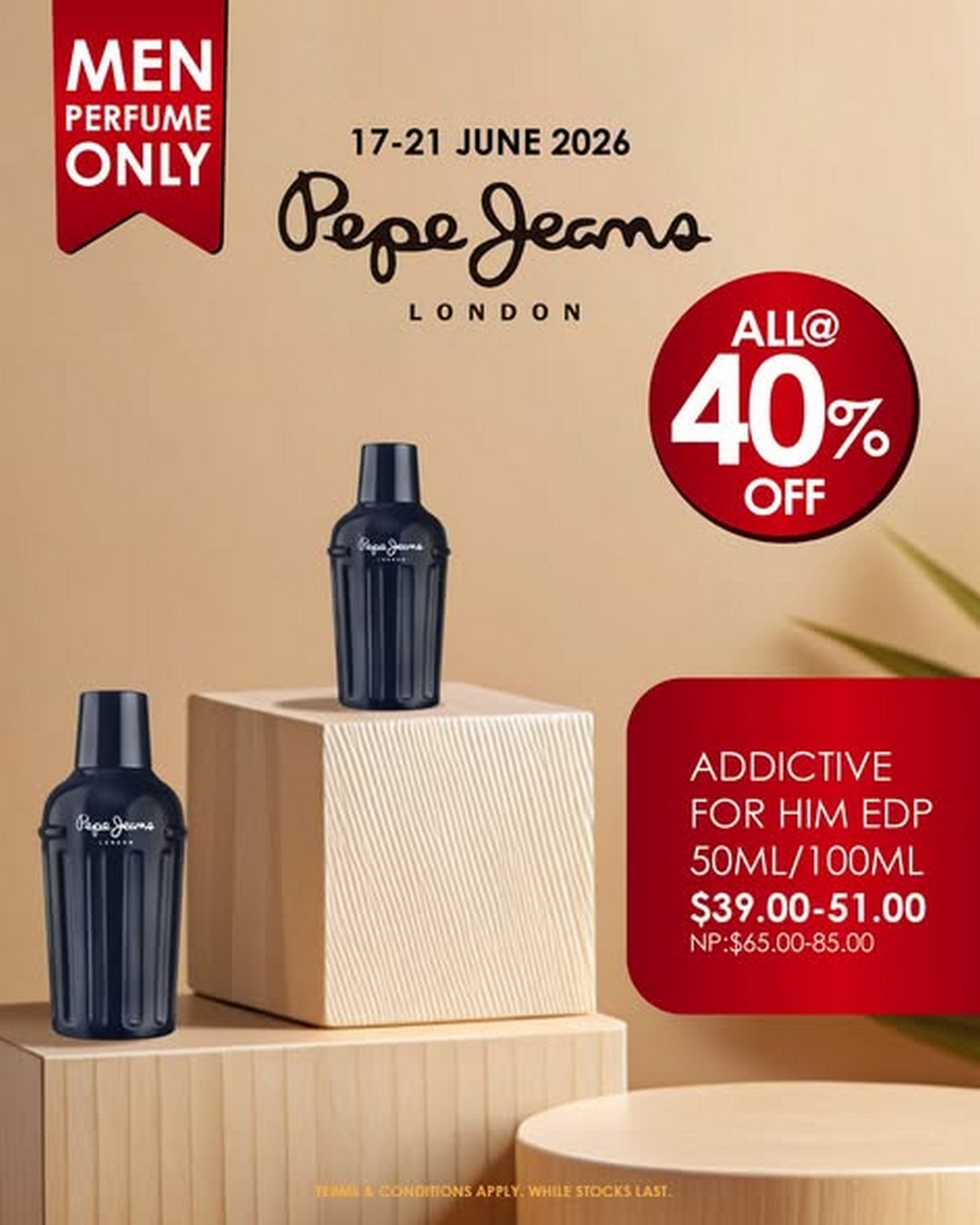 SaSa-Singapore-Pepe-Jeans-London-Mens-Fragrance-In-Store-Promotion-1 19–21 June 2026: SaSa Singapore Pepe Jeans London Men’s Fragrance In-Store Promotion, 40% Off Limited-Time Sale