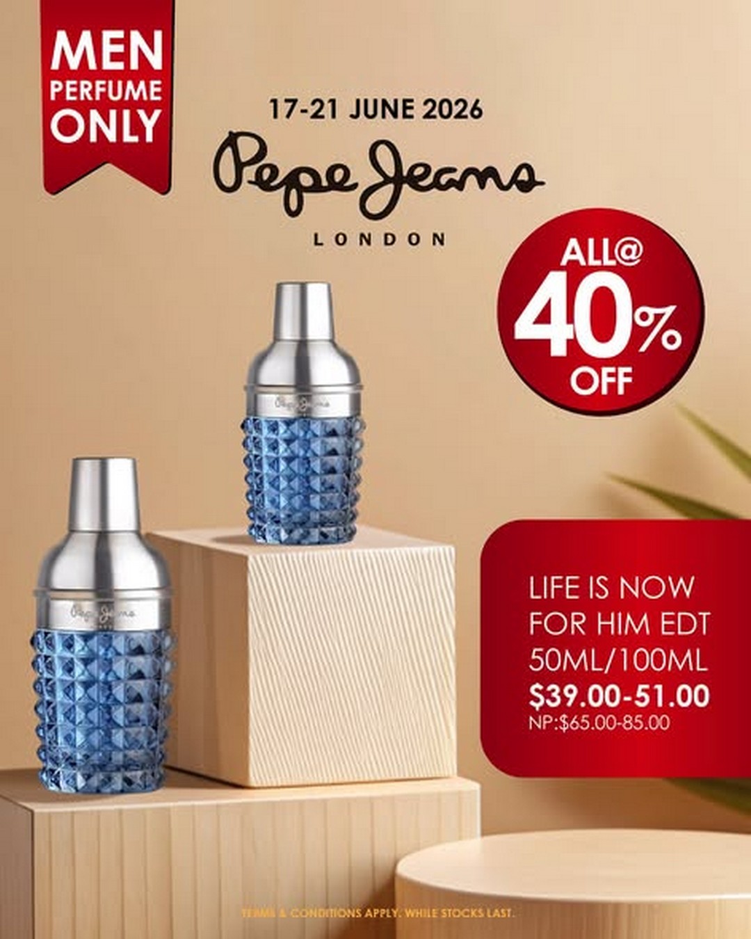 SaSa-Singapore-Pepe-Jeans-London-Mens-Fragrance-In-Store-Promotion-2 19–21 June 2026: SaSa Singapore Pepe Jeans London Men’s Fragrance In-Store Promotion, 40% Off Limited-Time Sale