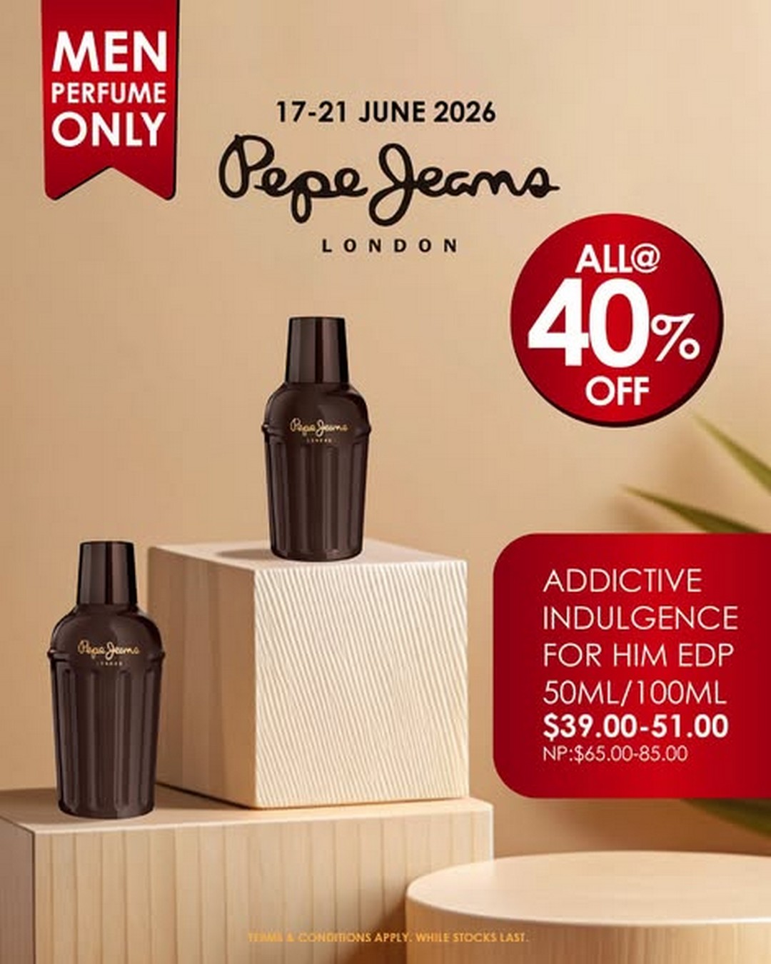 SaSa-Singapore-Pepe-Jeans-London-Mens-Fragrance-In-Store-Promotion-3 19–21 June 2026: SaSa Singapore Pepe Jeans London Men’s Fragrance In-Store Promotion, 40% Off Limited-Time Sale
