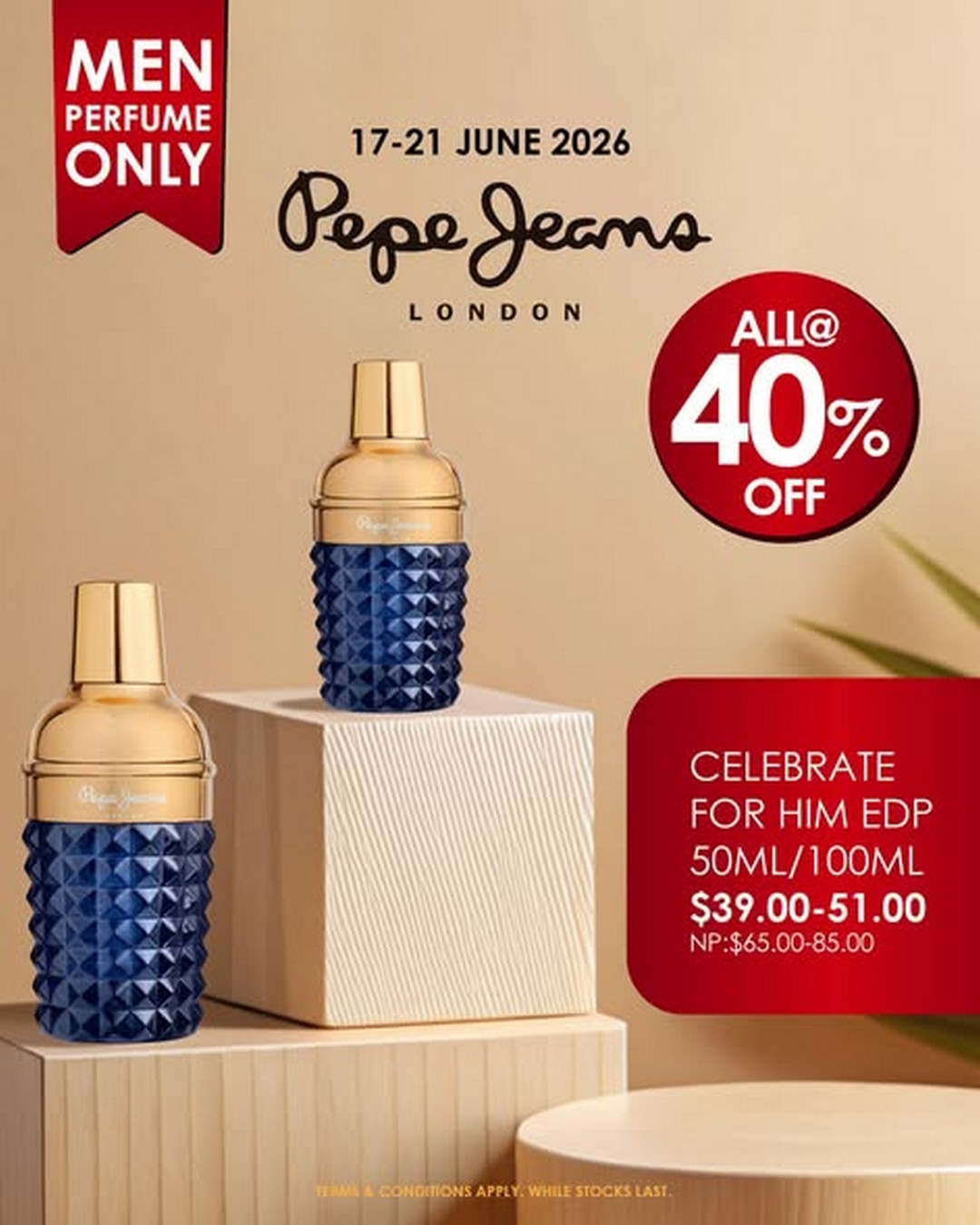 SaSa-Singapore-Pepe-Jeans-London-Mens-Fragrance-In-Store-Promotion-4 19–21 June 2026: SaSa Singapore Pepe Jeans London Men’s Fragrance In-Store Promotion, 40% Off Limited-Time Sale