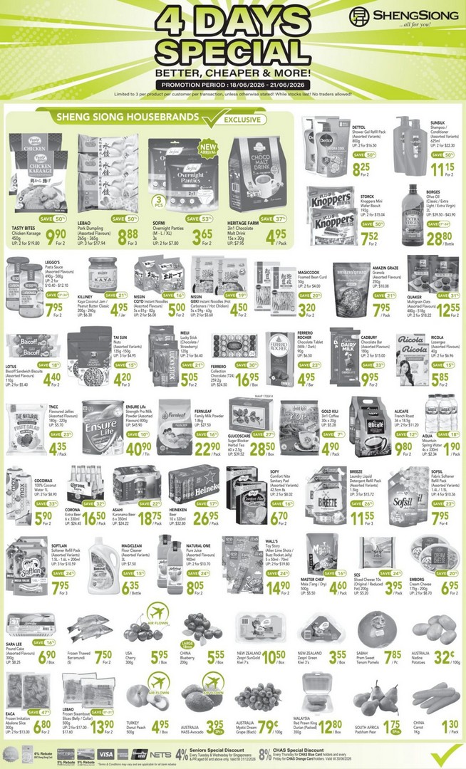 Sheng-Siong-4-Days-Special-Promotion-Better-Cheaper-More-Deals 18-21 June 2026: Sheng Siong 4 Days Special Promotion, Better Cheaper & More Deals, Up to 53% OFF Grocery Sale Across Singapore Supermarkets