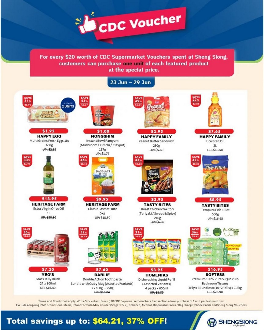 Sheng-Siong-CDC-Voucher-Super-Value-Deal-Promotion 23-29 June 2026: Sheng Siong CDC Voucher Super Value Deal Promotion: Up to 56% Grocery Savings Across Singapore Islandwide