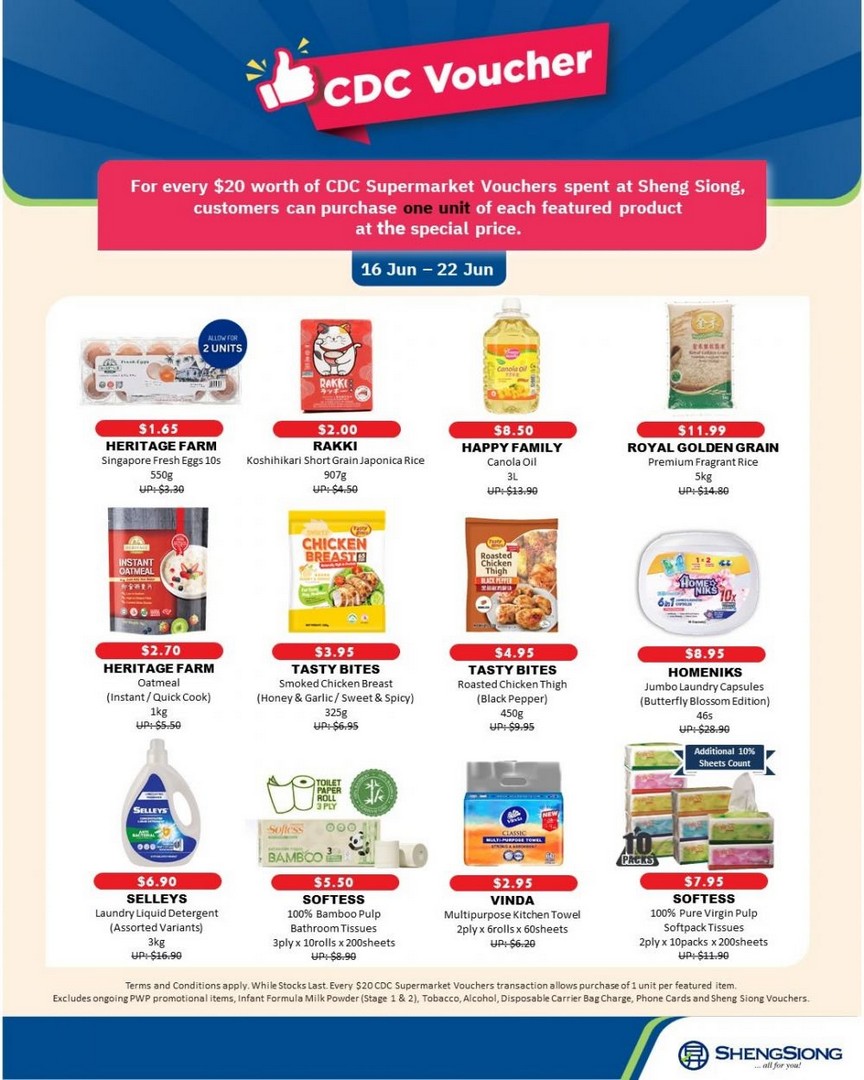 Sheng-Siong-CDC-Vouchers-Super-Value-Deal-Promotion 19-22 June 2026: Sheng Siong CDC Vouchers Super Value Deal Promotion – Enjoy Massive Savings on Groceries and Household Essentials Across Singapore