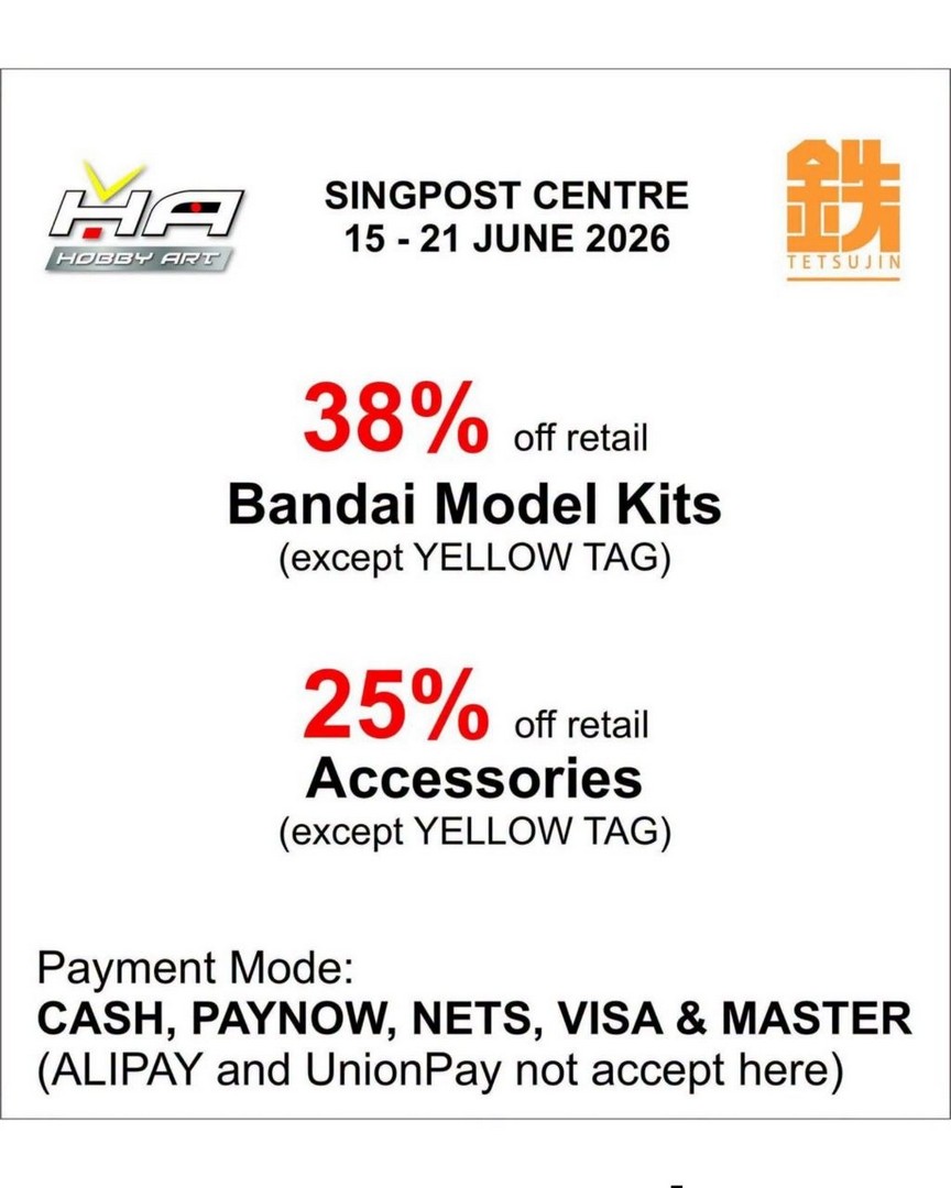 SingPost-Centre-Gundam-Anime-Toy-Sale 15–21 June 2026: SingPost Centre Gundam & Anime Toy Sale, Limited-Time Collectibles Clearance Event in Singapore