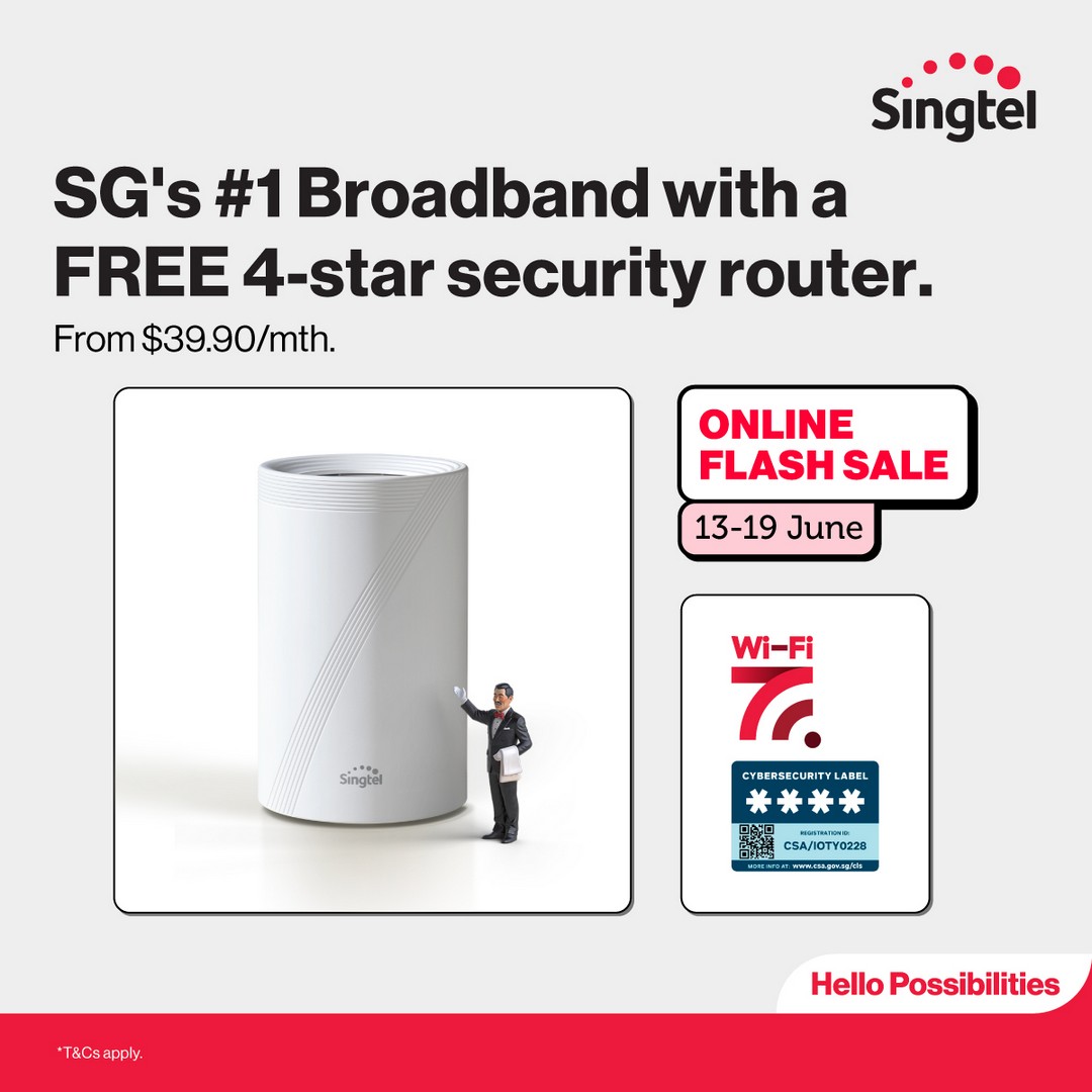 Singtel-Broadband-Promotion 15-19 June 2026: Singtel Broadband Promotion: SG’s #1 Broadband with Free Security Router Deal