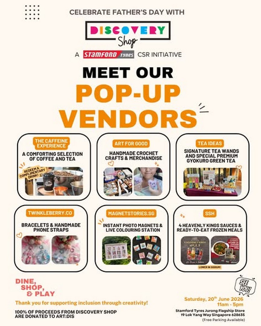 Stamford-Tyres-Retail-Singapore-Fathers-Day-Pop-Up-Marketplace-Promotion 20 June 2026: Stamford Tyres Retail Singapore Father’s Day Pop-Up Marketplace Promotion Bazaar with Family Workshops, Vendor Showcase, Free Parking & Community Deals