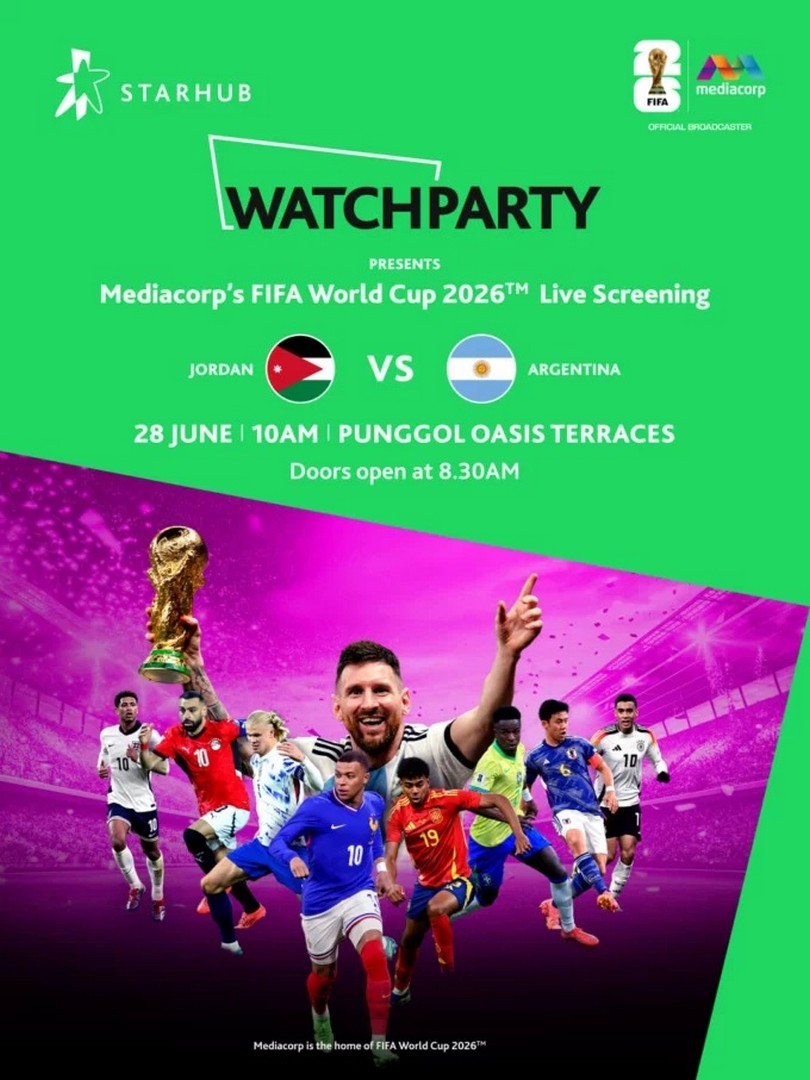 StarHub-WatchParty-Presents-Mediacorps-FIFA-World-Cup-2026 28 June 2026: StarHub WatchParty Presents Mediacorp’s FIFA World Cup 2026™ Live Screening – Jordan vs Argentina Family Breakfast Football Event