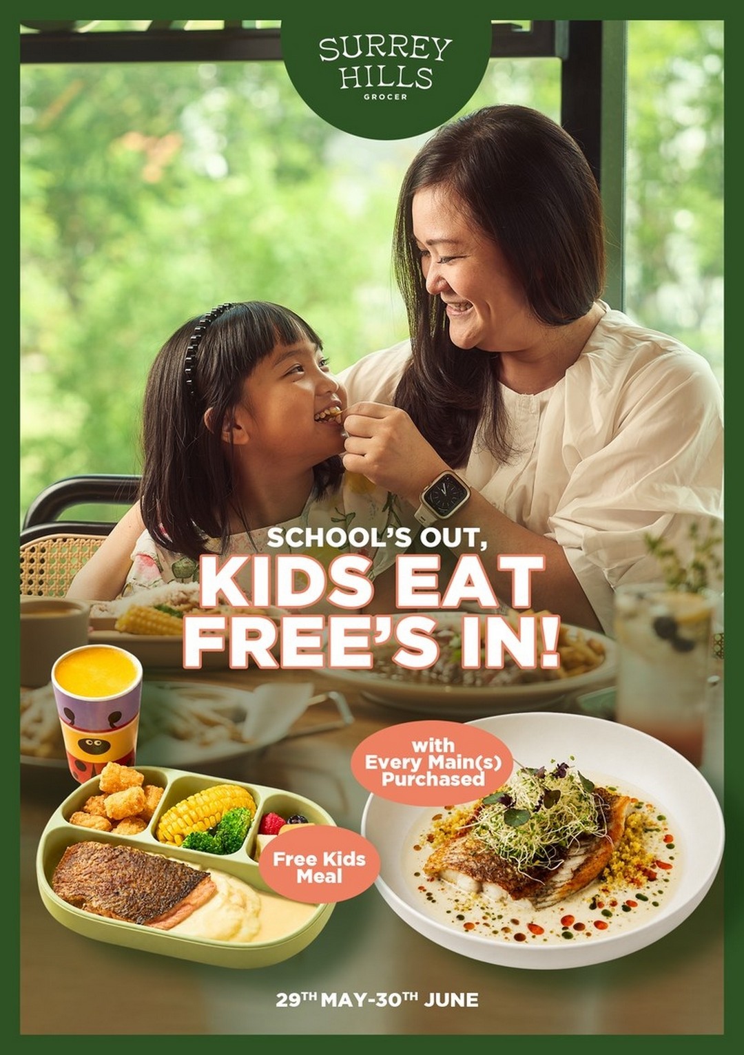 Surrey-Hills-Grocer-Kids-Dine-for-Free-June-Holidays-Promotion 29 May–30 June 2026: Surrey Hills Grocer, Kids Dine for Free June Holidays Promotion, Family Dining Deal Across Singapore Outlets