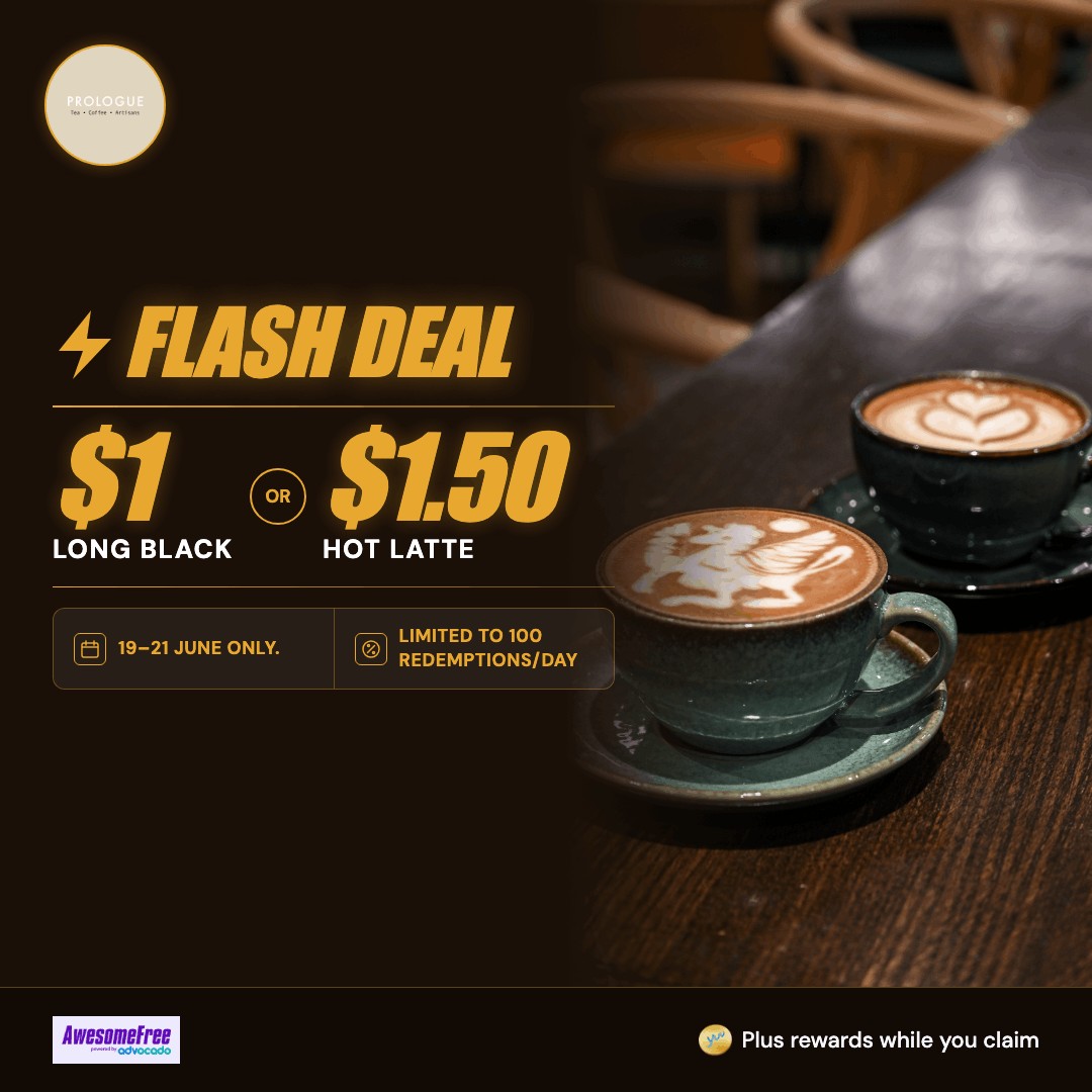 TCA-Prologue-Millenia-Walk-Flash-Coffee-Deal-1-Coffee-Promotion 19–21 June 2026: TCA Prologue, Millenia Walk Flash Coffee Deal, $1 Coffee Promotion with Limited Daily Redemptions