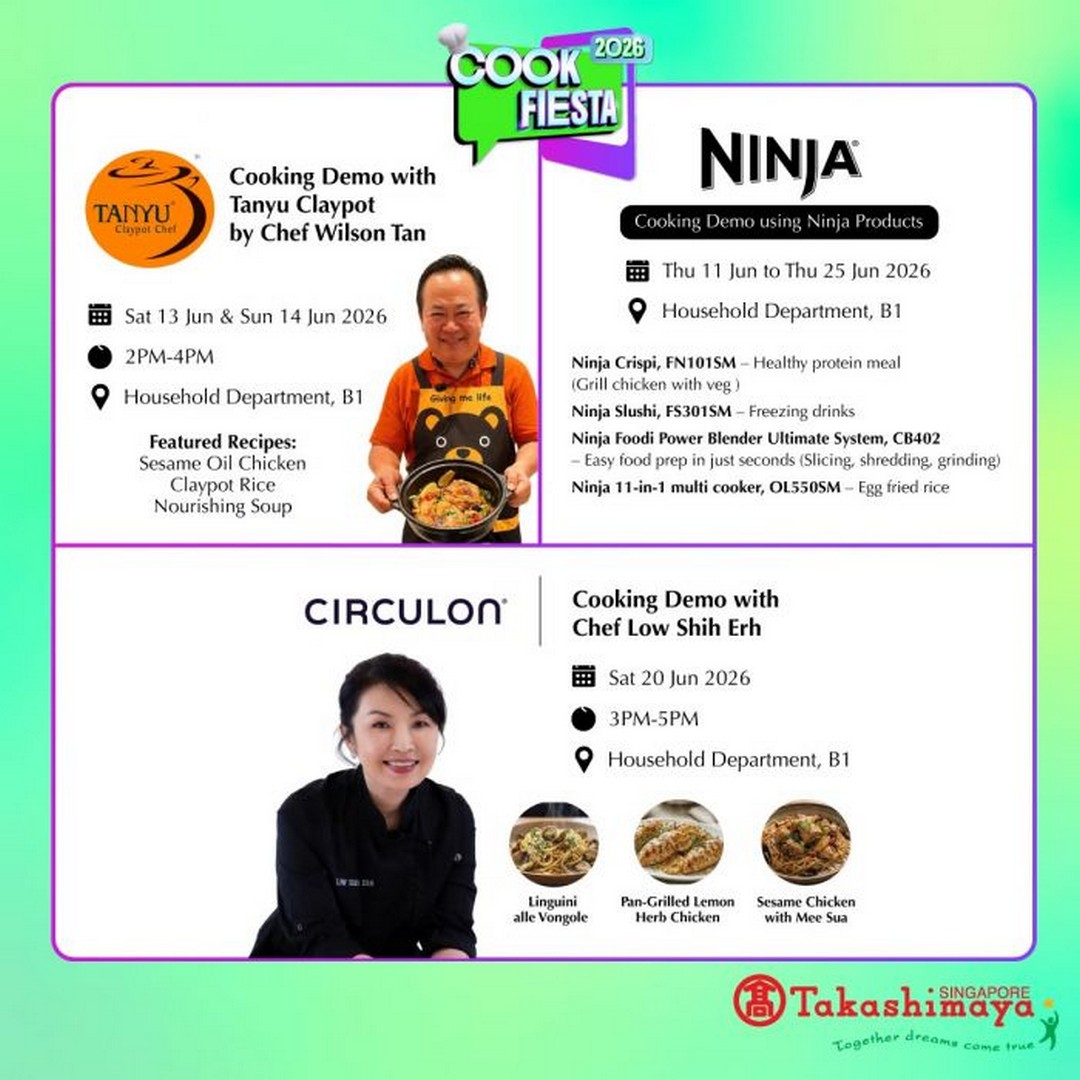 Takashimaya-Cook-Fiesta-2026-Premium-Cookware-Sale-1 11–25 June 2026: Takashimaya Cook Fiesta 2026, Premium Cookware Sale & Live Cooking Demonstrations in Singapore