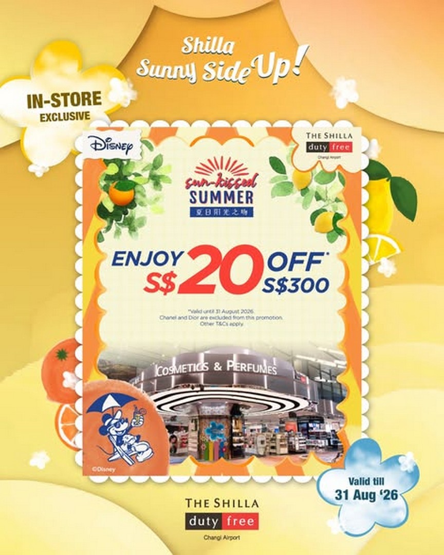 The-Shilla-Duty-Free-Singapore-Beauty-Promotion-1 24 June 2026 onwards: The Shilla Duty Free Singapore Beauty Promotion: S$20 Off S$300 Spend Plus Exclusive L’OCCITANE Gifts at Changi Airport