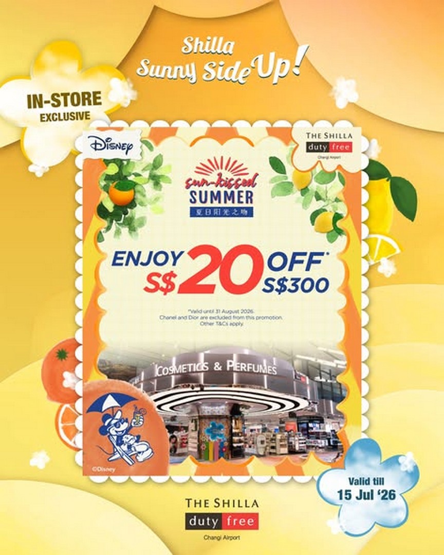 The-Shilla-Duty-Free-Singapore-June-Beauty-Promotion-1 24 June 2026 onwards: The Shilla Duty Free Singapore June Beauty Promotion – Enjoy S$20 Off, Exclusive Gifts and New Luxury Arrivals at Changi Airport