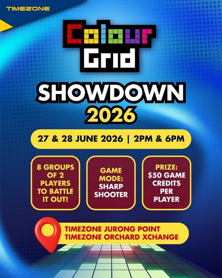 Timezone-ColourGrid-Showdown-2026-2-Player-Gaming-Competition 27–28 June 2026: Timezone ColourGrid Showdown 2026, 2-Player Gaming Competition with $50 Game Credits Prize Promotion at Jurong Point & Orchard Xchange