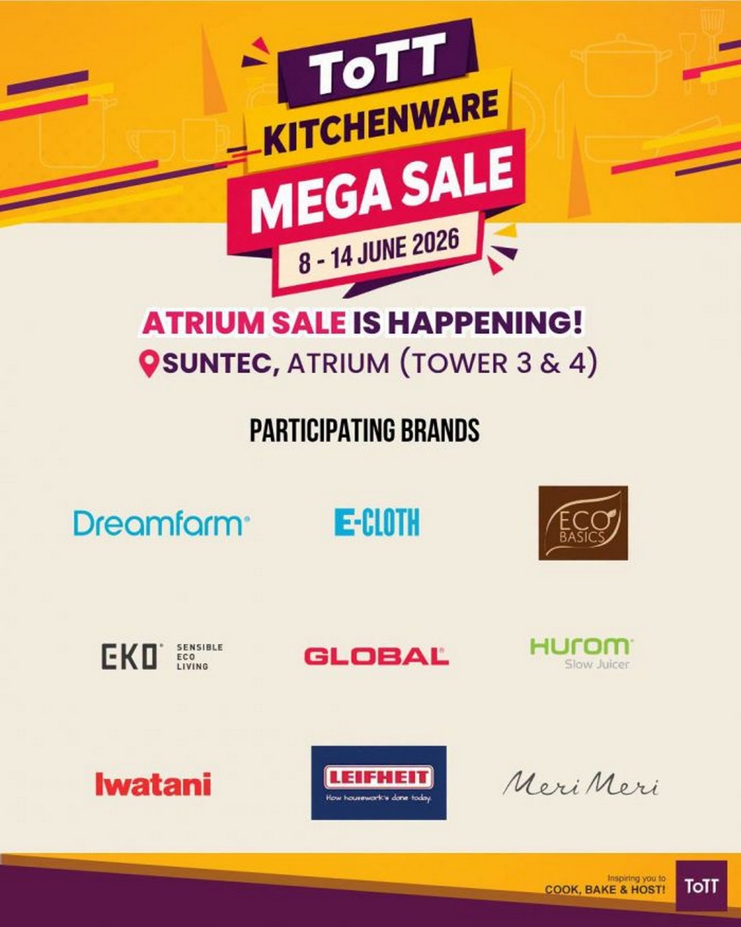 ToTT-Kitchenware-Mega-Sale-Suntec-Atrium-Sale-1 8-14 June 2026: ToTT Kitchenware Mega Sale Suntec Atrium Sale, Kitchenware Promotion with Exclusive Deals Across Premium Brands