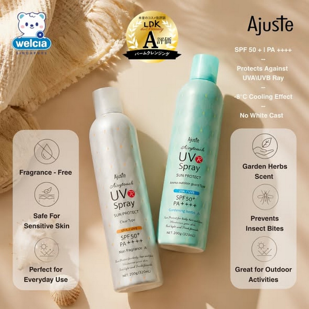 Welcia-Singapore-AJUSTE-UV-Spray-Buy-1-Free-1-UV-Protection-Promotion-1 9 June 2026 onwards: Welcia Singapore AJUSTE UV Spray Buy 1 Free 1 UV Protection Promotion at Novena Square Store
