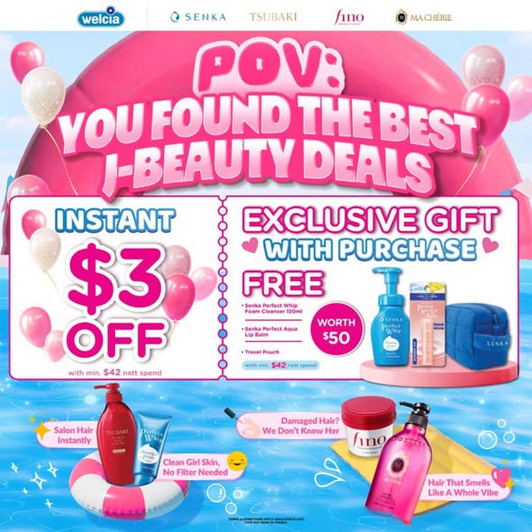 Welcia-Singapore-J-Beauty-Mega-Savings-Campaign 18 June – 17 July 2026: Welcia Singapore J-Beauty Mega Savings Campaign, Japanese Beauty Promotion with Gifts and Weekly Deals