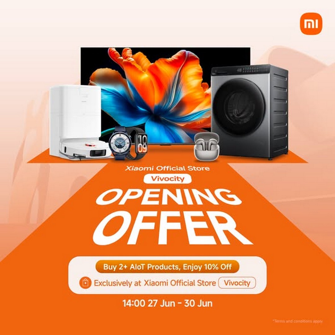 Xiaomi-Singapore-VivoCity-Grand-Opening-Sale-Promotion-3 27 June 2026 onwards: Xiaomi Singapore VivoCity Grand Opening Sale Promotion: Decade of Innovation Celebration with VivoCity Exclusive Deals and Up to $280 Off Selected Products