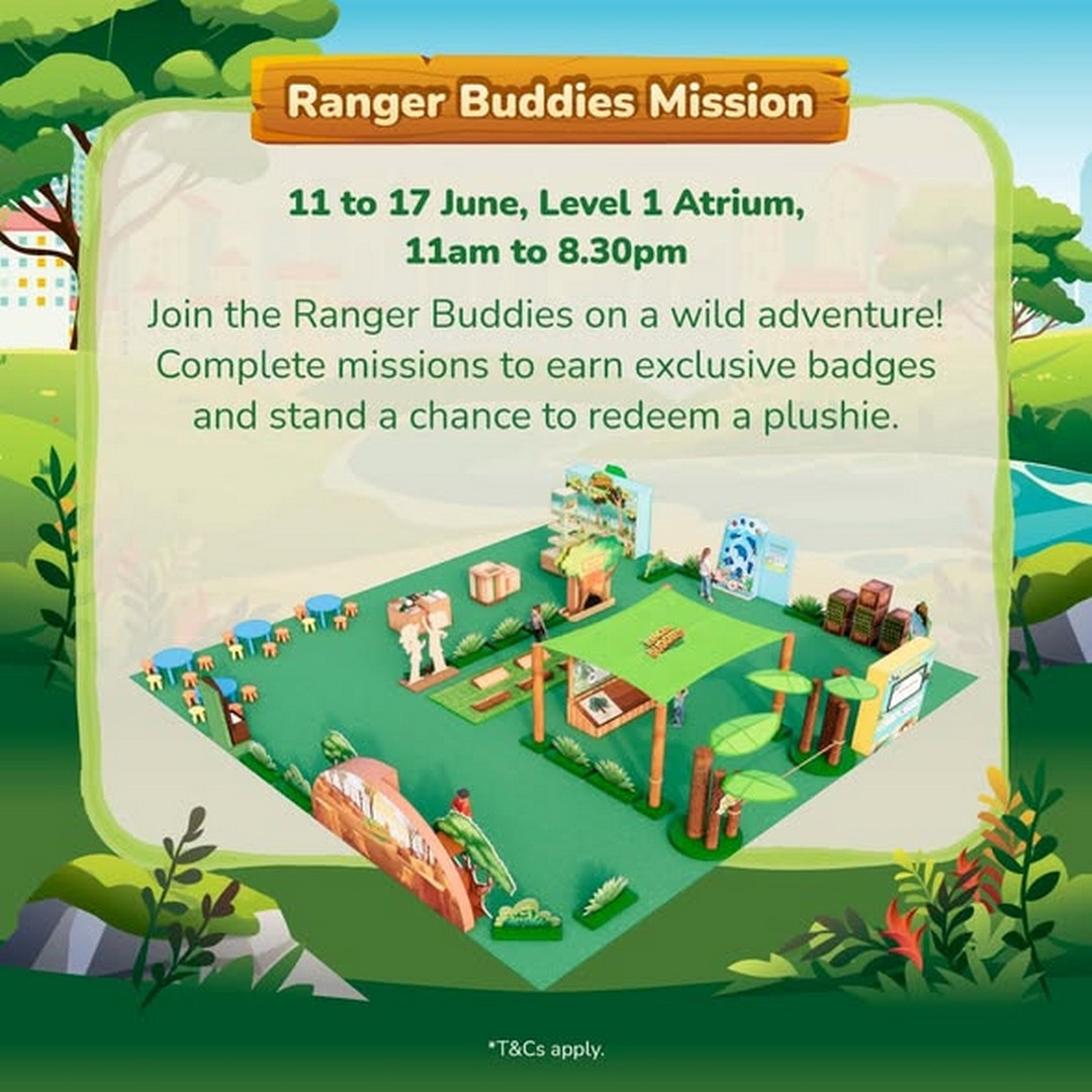 YewTee-Point-Singapore-Wild-Holiday-Adventure-2 1–28 June 2026: YewTee Point Singapore Wild Holiday Adventure – Spend & Redeem Mall Vouchers, Exclusive Ranger Buddies Plushies and Kids Club Rewards