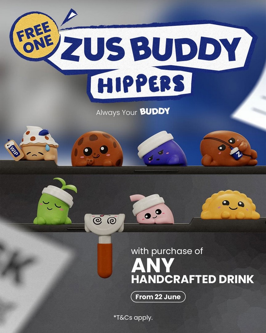 ZUS-Coffee-Buy-Handcrafted-Drink-Get-Free-ZUS-BUDDY-Hippers-Giveawa 22 June 2026 onwards: ZUS Coffee, Buy Handcrafted Drink & Get Free ZUS BUDDY Hippers Giveaway Campaign in Singapore Stores