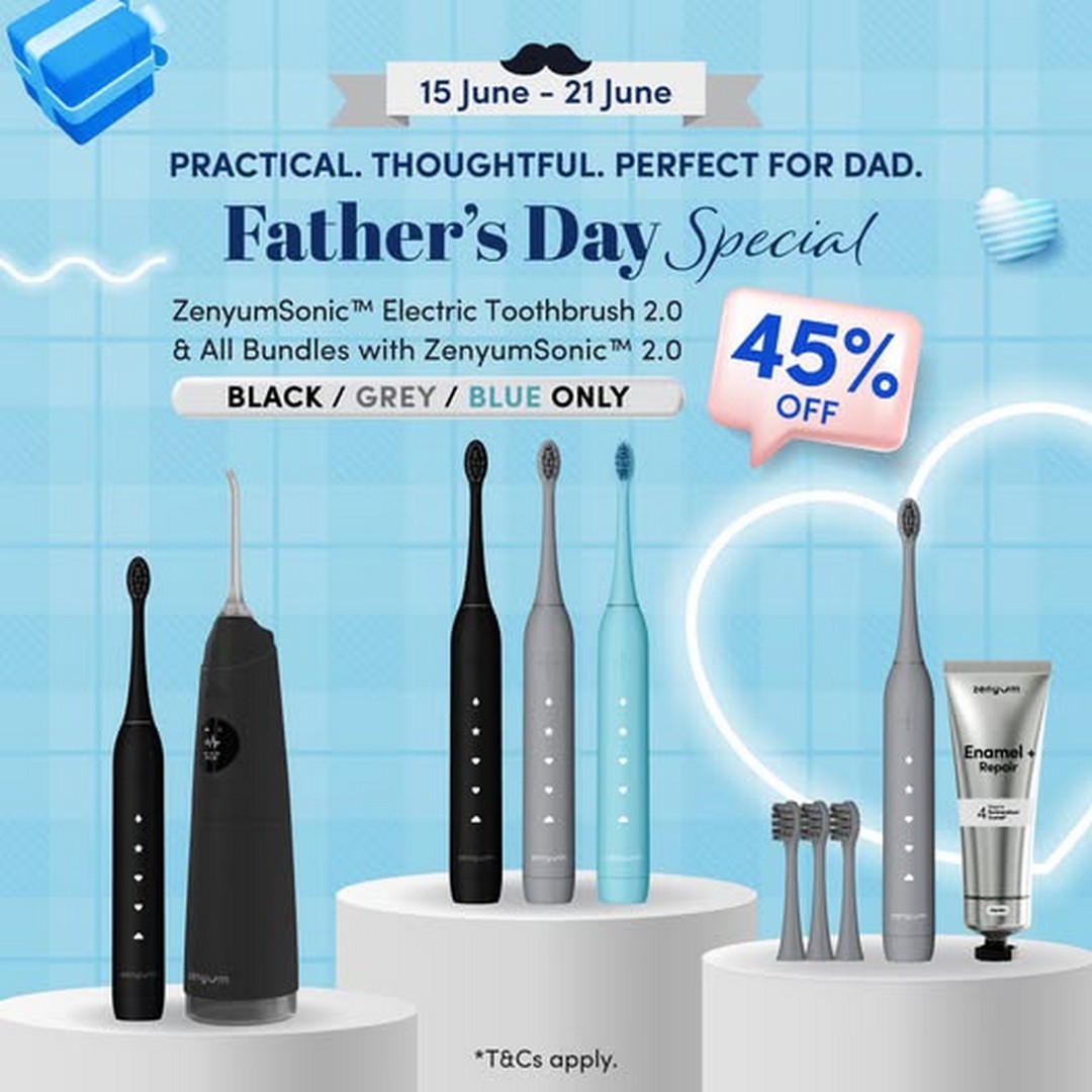 Zenyum-Singapore-Fathers-Day-Special-45-OFF 15–21 June 2026: Zenyum Singapore Father’s Day Special, 45% OFF Electric Toothbrush Promotion Deal for Oral Care Gifts