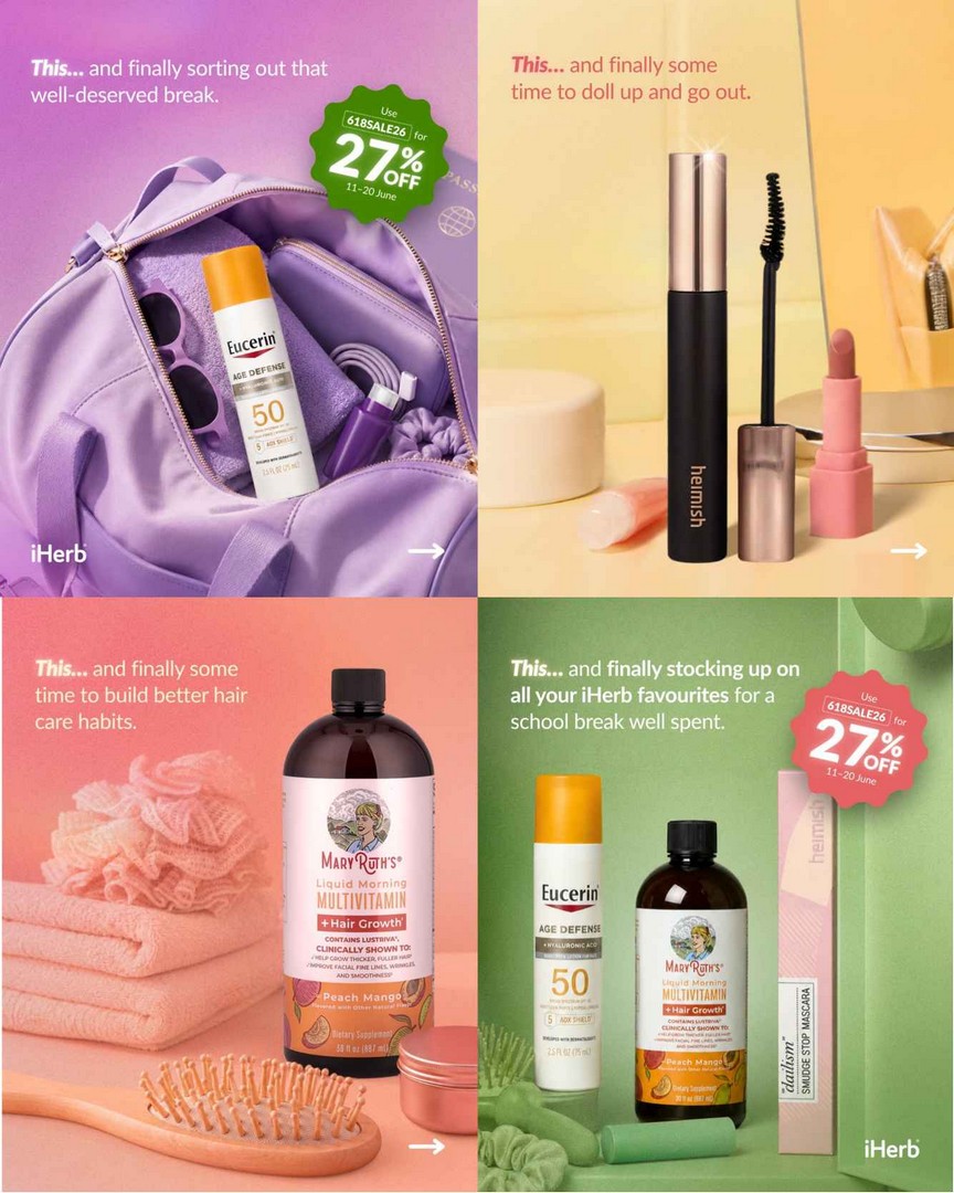 iHerb-618-Finale-Sale-–-27-Off-Wellness-Supplements-Everyday-Health 11–20 June 2026: iHerb 618 Finale Sale – 27% Off Wellness, Supplements & Everyday Health Essentials Online Deal in Singapore
