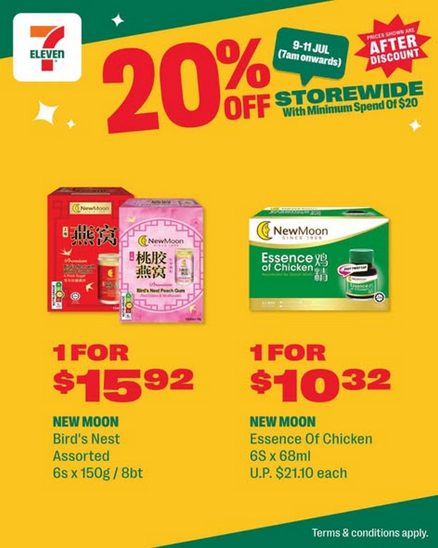 7-Eleven-Singapore-20-Storewide-Promotion-–-Save-on-Everyday-Essentials-3 9-11 July 2026: 7-Eleven Singapore 20% Storewide Promotion – Save on Everyday Essentials with Minimum $20 Spend