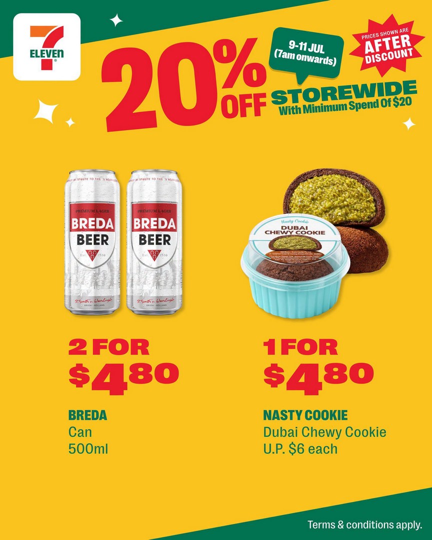 7-Eleven-Singapore-20-Storewide-Promotion-–-Save-on-Everyday-Essentials-4 9-11 July 2026: 7-Eleven Singapore 20% Storewide Promotion – Save on Everyday Essentials with Minimum $20 Spend