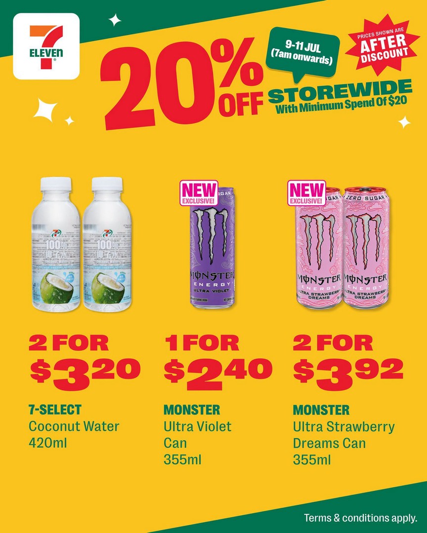 7-Eleven-Singapore-20-Storewide-Promotion-–-Save-on-Everyday-Essentials-7 9-11 July 2026: 7-Eleven Singapore 20% Storewide Promotion – Save on Everyday Essentials with Minimum $20 Spend