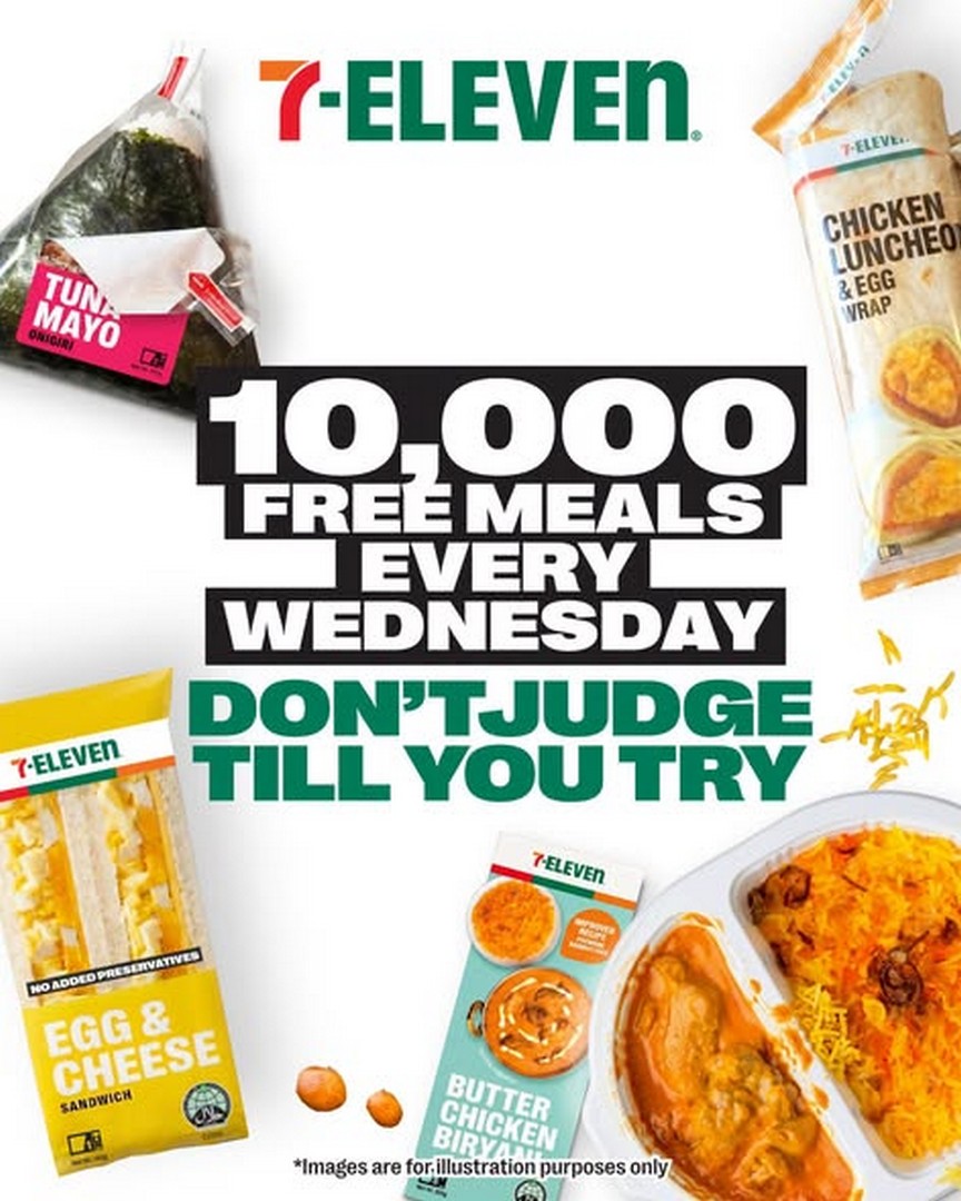 7-Eleven-Singapore-FREE-Ready-to-Eat-Meal-Promotion 2 July 2026 onwards: 7-Eleven Singapore FREE Ready-to-Eat Meal Promotion Every Wednesday for the First 50 Customers at Selected Stores