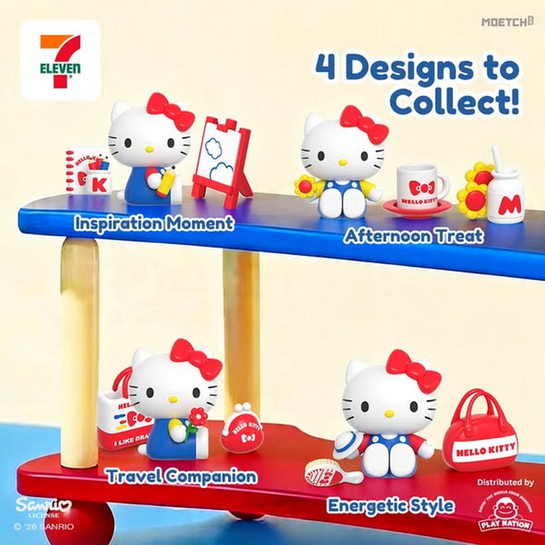 7-Eleven-Singapore-Hello-Kitty-Style-Daily-Fun-Share-Series-Moetch-Bean-2 6 July 2026 onwards: 7-Eleven Singapore Hello Kitty Style Daily Fun Share Series Moetch Bean Collectibles Promotion – Collect Adorable Mini Figures at Just $12.90