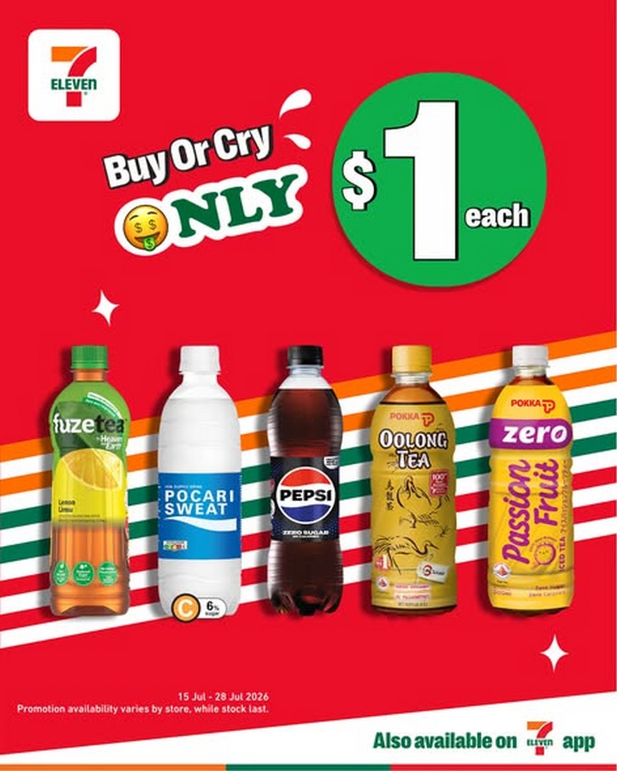 7-Eleven-Singapore-Must-Buy-Drinks-Promotion-2 Now till 28 July 2026: 7-Eleven Singapore Must-Buy Drinks Promotion – Refreshing Beverages from Just $1 at Stores Islandwide