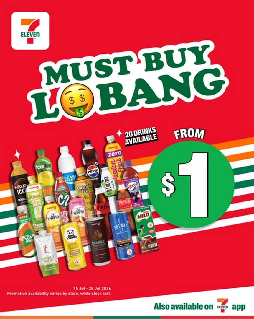 7-Eleven-Singapore-Must-Buy-Drinks-Promotion Now till 28 July 2026: 7-Eleven Singapore Must-Buy Drinks Promotion – Refreshing Beverages from Just $1 at Stores Islandwide