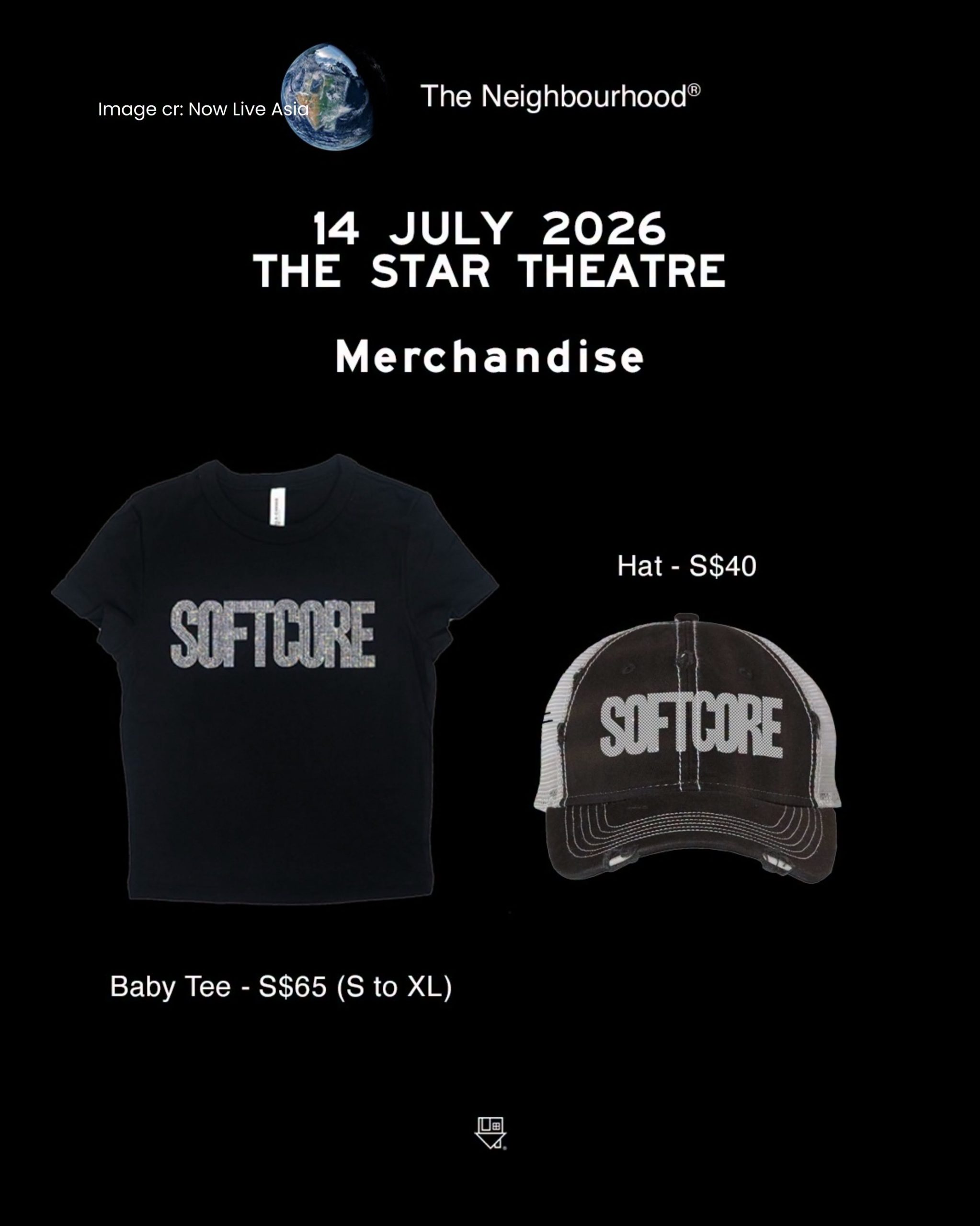 747178224_1035800725604138_7349206446140143656_n-scaled 14 July 2026: The Neighbourhood World Tour 2026 Singapore Official Merchandise Event at The Star Theatre – T-Shirts from $55, Hoodies, Tote Bags, Posters, Figurines & More