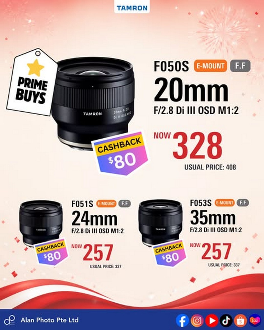 Alan-Photo-Singapore-National-Day-Tamron-Lens-Promotion-2 11 July – 31 August 2026: Alan Photo Singapore National Day Tamron Lens Promotion – Enjoy Cashback, Free Gifts Worth Up to S$669 and Exclusive Lens Deals