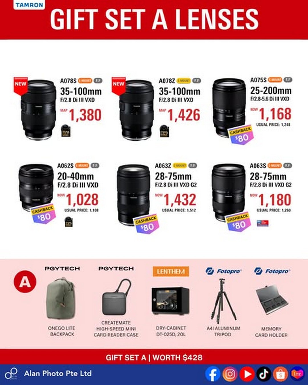Alan-Photo-Singapore-National-Day-Tamron-Lens-Promotion-3 11 July – 31 August 2026: Alan Photo Singapore National Day Tamron Lens Promotion – Enjoy Cashback, Free Gifts Worth Up to S$669 and Exclusive Lens Deals