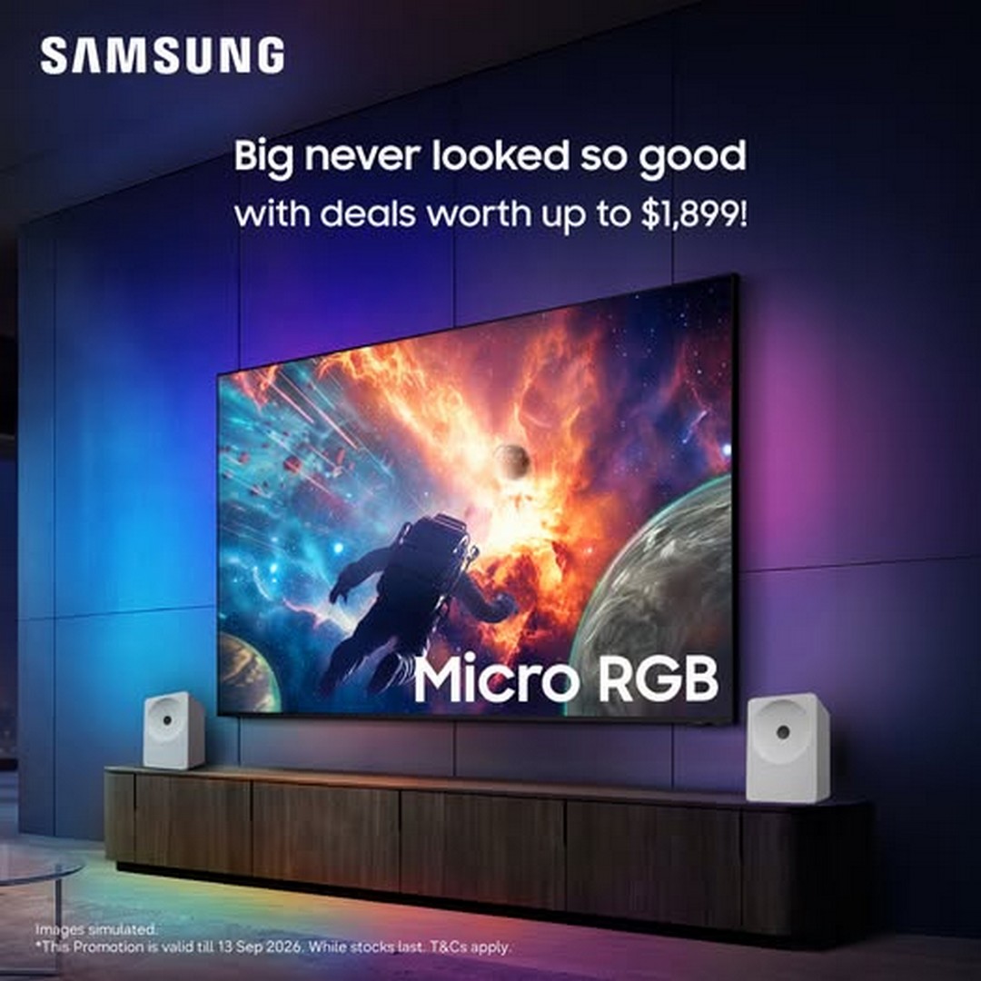 Audio-House-Singapore-Samsung-TV-Promotion Now till 13 September 2026: Audio House Singapore Samsung TV Promotion – Enjoy Deals Worth Up to $1,899 on Selected Samsung TVs and Sound Devices